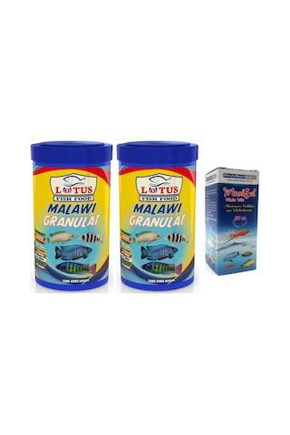 Lotus Malawi Granulat 2X250 ML Kutu Balık Yemi