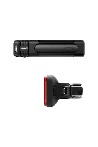 Knog Blinder Bisiklet Ön Arka Far Seti 700 Lumen Square 100 Usb Şarjlı Siyah