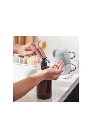 Ikea Sıvı Sabunluk, 380 Ml, 21 Cm Yükseklik, Cam, Kahverengi
