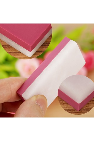 Springsun Çift Taraflı Gritli 3000/10000 Gümüş Ahenkli Ruby Taşlı Bıçak Kesici, Gözlük, Cam Temizleyici - 50x25x10mm