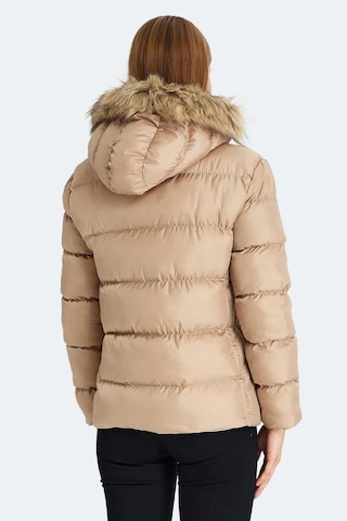 Slazenger Guest Kadın Puffer Şişme Mont Vizon