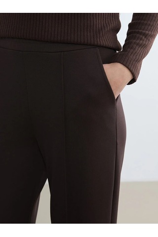 Lc Waikiki Kahverengi Beli Lastikli Soft Touch Kadın Eşofman Altı