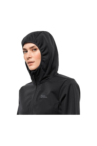 Jack Wolfskin Windhain Hoody W Kadın Ceket-siyah Siyah