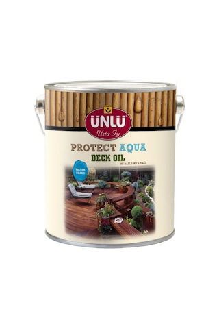 Ünlü Protect Aqua Su Bazlı Deck Yağı 5L