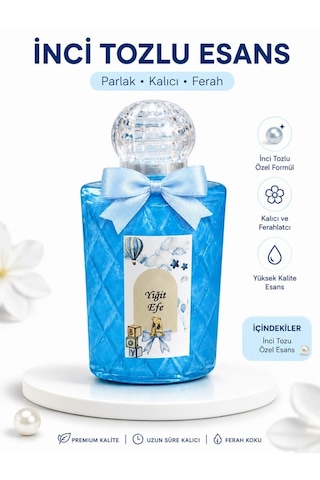 Shop Kişiye Özel İsim Baskılı İnci Tozlu Esans Nikah, Nişan, Söz, Kına Ve Bebek Hediyeliği -25 -adettir