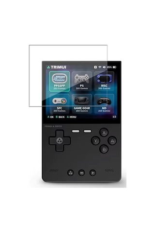 Trimui Brick Retro El Tipi Oyun Konsolu Uyumlu 2 Adet Ekran Koruyucusu Nano Jelatin