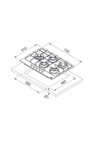 FHMA 755 4G DCL BK C Ocak