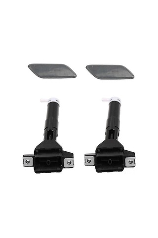 Yunboo Honda Crv 2012-2016 Ön Far Yıkama Nozzle Kapağı, Plastik Siyah, 76880-t0a-s01/76885-t0a-s01 Uyumlu, 2 Adet Set