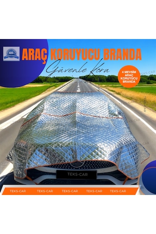 Suv Model Uyumlu Universal 5 Katmanlı Dolu - Kar Ve Güneş Koruyucu Oto Brandası 5,50m - 2,50m