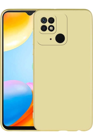 Xiaomi Poco C40 Kılıf Zore Premier Silikon Kapak Gold