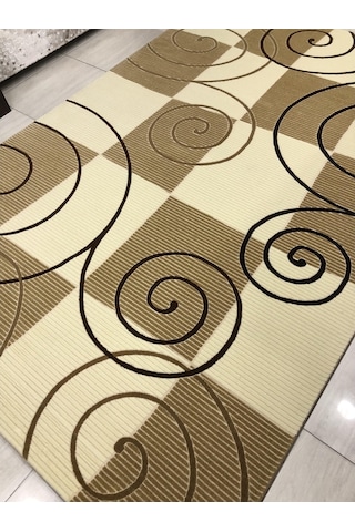 Saray Halı Vizyon 10325 A 200X300 Kahve Krem 6 M2 Halı !
