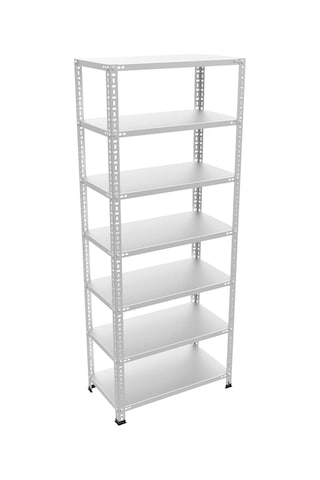 Galvanizraf 7 Katlı Galvaniz Çelik Arşiv Depo Kiler Raf 43X75X200 Galvaniz
