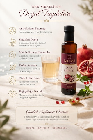 Nar Sirkesi Geleneksel Fermantasyon 250ml