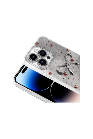 Apple Uyumlu iPhone 14 Pro Max Kılıf Kamera Korumalı Figürlü Zore Ponti Silikon Kapak - Açık Pembe AÇIK PEMBE