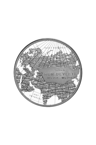Hun Devleti - Türk Devletleri Serisi No:01 Gümüş Hatıra Parası