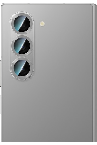 Galaxy Z Fold 6 Uyumlu Caseworld Alloy Serisi Oleofobik Anti Reflective Kamera Lens Koruyucu Gümüş