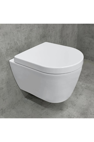Duravit Me By Starck Kanalsız Asma Klozet, Kompakt, Beyaz, 2530390075 Beyaz