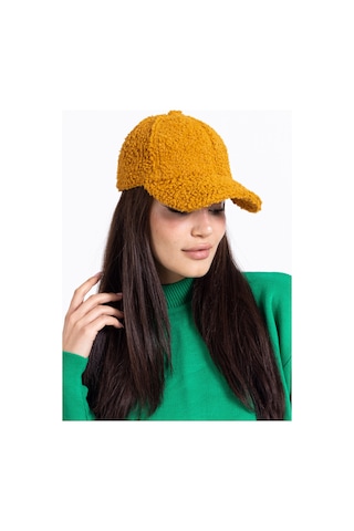Ladycolor Şapka Peluş Ponpon Kumaş Sarı