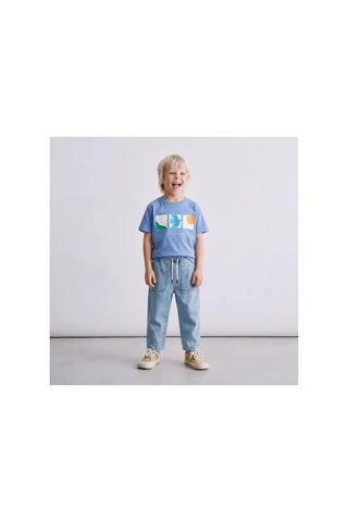 Poala Kids Kordonlu Pantolon Mavi