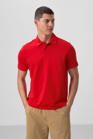 Tommy Life Kırmızı Basic Göğüs Logolu Standart Kalıp Triko Polo Yaka Erkek T-shirt - 87768 Kirmizi