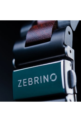 Zebrino Zbr-al-wp Alloy Wood Power Ahşap Erkek Kol Saati 45 Mm