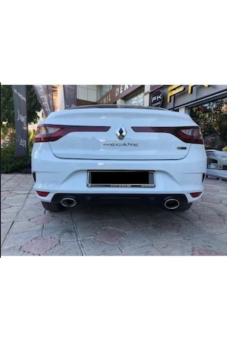Autogp Renault Megane 4 Arka Tampon Difüzörü Sedan 2016+ Siyah