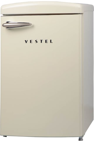 Vestel Retro SB14511 122 L Statik Buzdolabı Bej