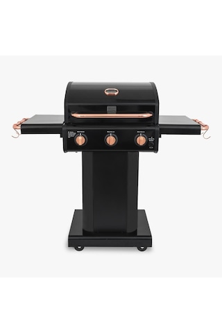 Kenmore Gazlı Barbekü 3 Ocaklı Siyah - Bakır Siyah Bakır