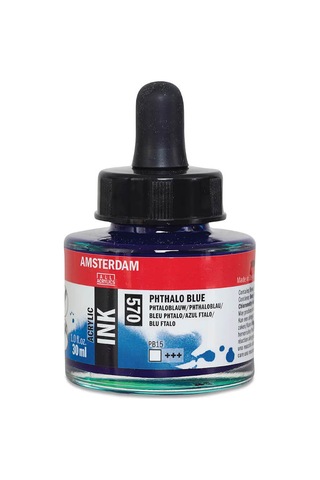 Amsterdam Akrilik Mürekkep 30 Ml Phthalo Blue 570 Diğer