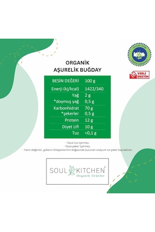 Soul Kıtchen Organik Aşurelik Buğday 750gr