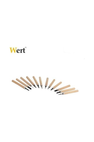 Wert 2512 Ahşap Oyma Bıçak Seti 12 Parça Ağaç Oyma Hobi