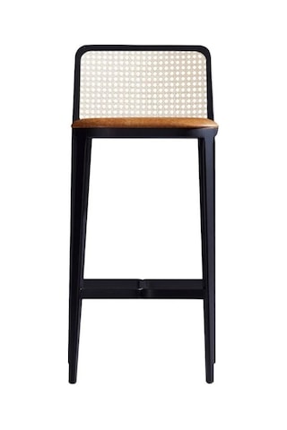 Martha Hazeranlı Ahşap Bar Sandalyesi Turuncu