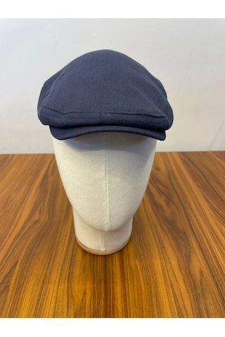 Hamze Peaky Blinders Tommy Shelby Spor Model Keten Kasket Şapka Lacivert