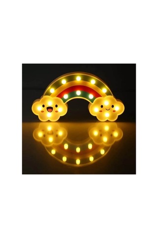 River World Gece Lambası Led Gökkuşağı Gülen Bulutlu Çok Renkli 11873132