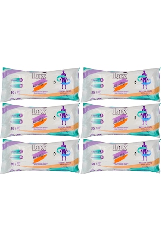 Lüx Hasta Vücut Temizleme Islak Mendil Havlu 50 Yaprak Xl (6 Lı S