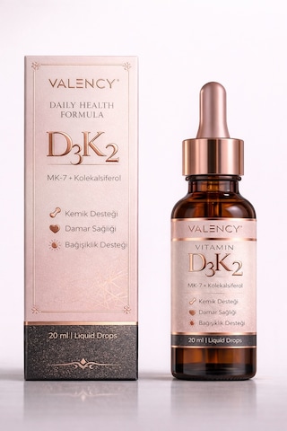 Valency Health D3K2 Takviye Edici Gıda 20 ML