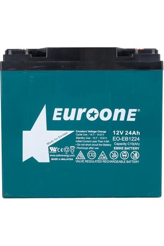 Euroone Eo-eb1224 12volt 24amper E-bike Elektrikli Bisiklet Aküsü 180 X 76 X 167 Mm