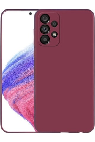 Samsung Uyumlu Galaxy A33 5g Kılıf Esnek Yapılı İnce Slim Silikon Kapak Ryc/premier Bordo
