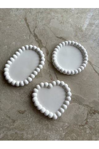 Bernami Mumluk Şamdanpinterest Kalp, Oval Ve Yuvarlak Bubble Dekoratif Tabak Beton Obje Diğer