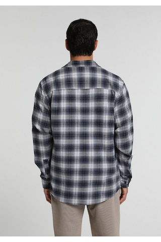 Colin's Colins Regular Fit Shirt Neck Ekoseli Erkek Lacivert Uzun Kol Gömlek Cl1082130 Q1.v1 Nav