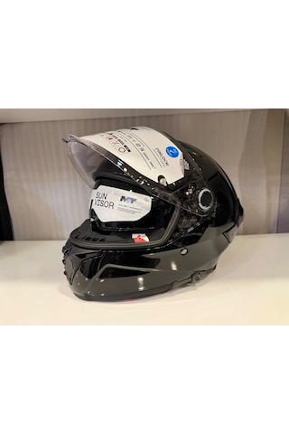 Kask Mt Thunder 4r Sv Pure Parlak Siyah