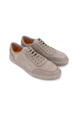 Tamer Tanca Erkek Hakiki Deri Vizon Nubuk Sneakers & Spor Ayakkabı 128 265530 Erk Ayk Y25 Vızon Nbk Vizon