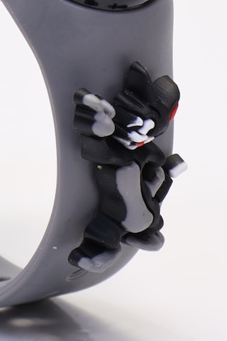 Tom Figürlü Dijital Led Takvimli Çocuk Kol Saati Dokunmatik Tuşlu Su Geçirmez Gri - Tom Siyah