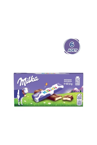 Milka Milkinis Sütlü Çikolata 87,5g - 6 Adet