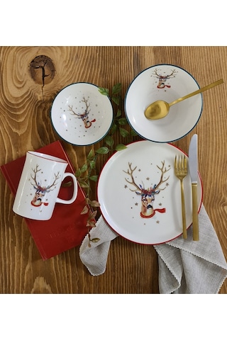 Porland Winter Düz Tabak 20cm 04alm004488
