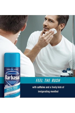 Barbasol Pasific Rush Kafein ve Mentollü Canlandırıcı Tıraş Köpüğü 198 G