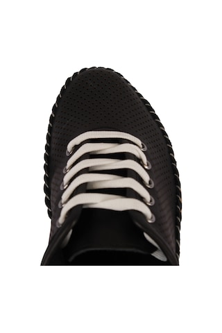 Napa Shoes Kadın Bağcıklı Delikli Rahat Taban Hafif Casual Ayakkabı Napa-60l Siyah