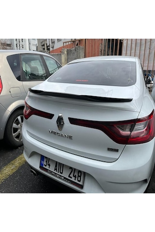 Renault Megane 4 Sedan - M4 Style 2012-2019 Piano Black Spoiler