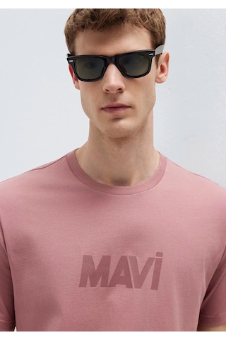 Mavi M0612896-70948 Mavi Logo Baskılı Tişört Erkek T-shirt Pembe