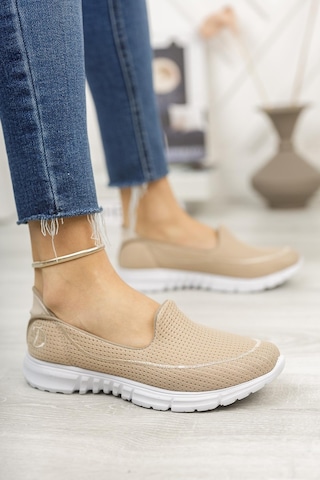 Nesil Shoes Dvm 801 Bej Faylon Taban Kadın Yürüyüş Ayakkabısı-bej Bej